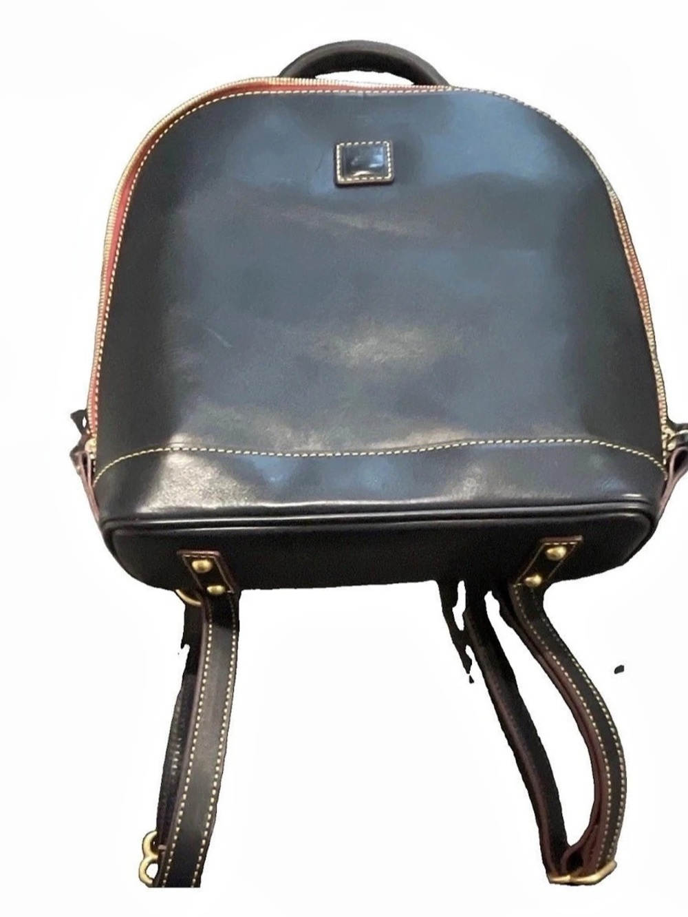 Dooney & Bourke Black Medium Backpack Red Lining